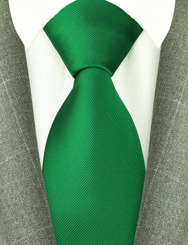 Branduce 63'' XL Tie Mens Extra Long Solid Woven Necktie for Men Big and Tall + Gift Box - Image 2